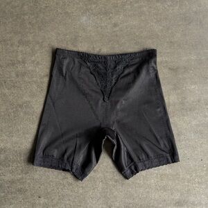 Vintage Black Lace Trim Shorts